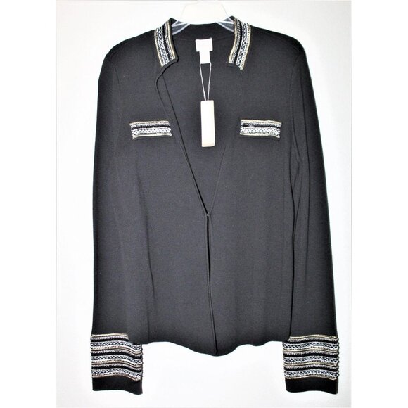NEW CHICO'S EMBELLISHED HEIDI CARDIGAN M/8 - Picture 1 of 15